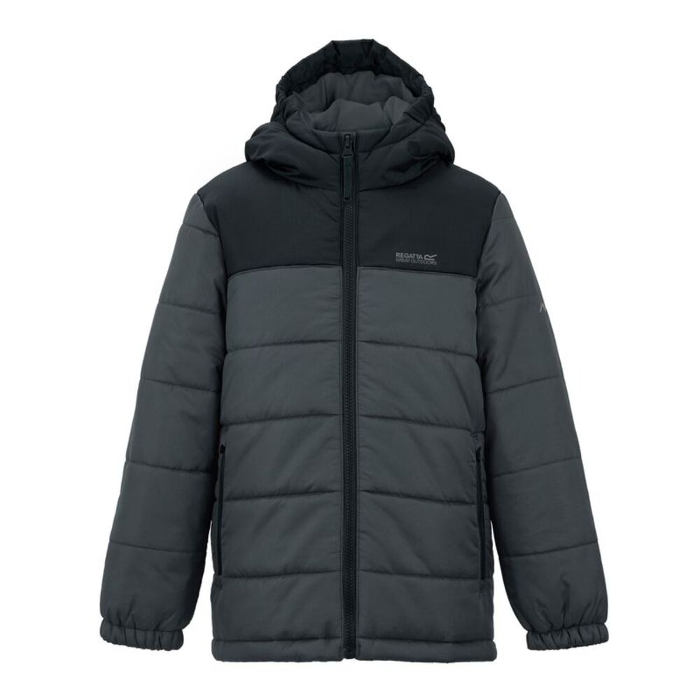 Regatta Childrens/Kids Lofthouse Padded Jacket / Black/Seal Grey